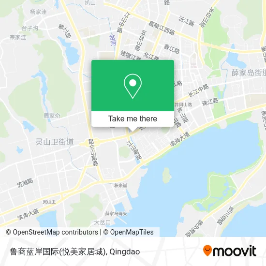 鲁商蓝岸国际(悦美家居城) map