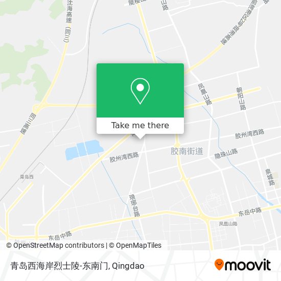青岛西海岸烈士陵-东南门 map