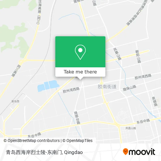 青岛西海岸烈士陵-东南门 map
