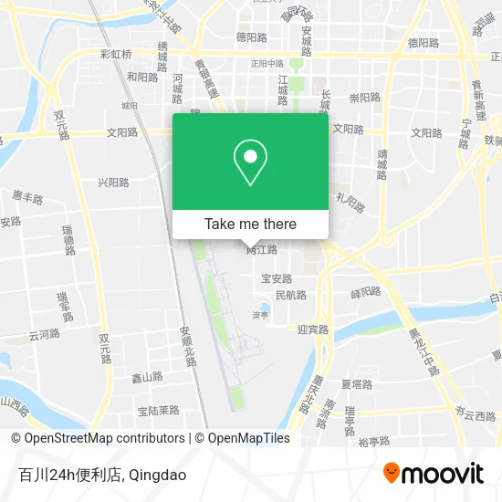 百川24h便利店 map
