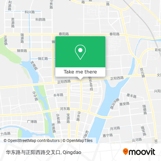 华东路与正阳西路交叉口 map