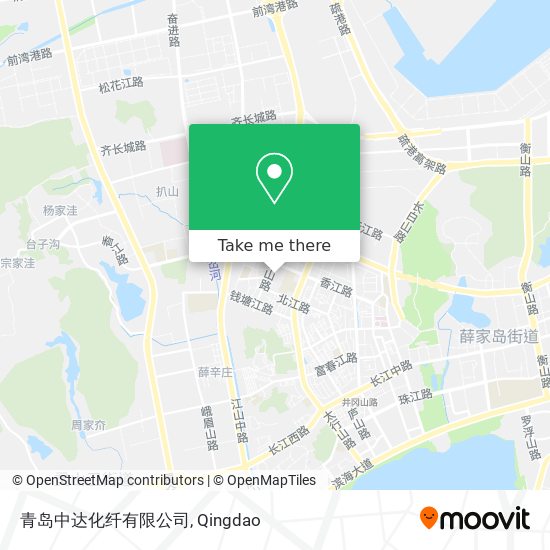 青岛中达化纤有限公司 map