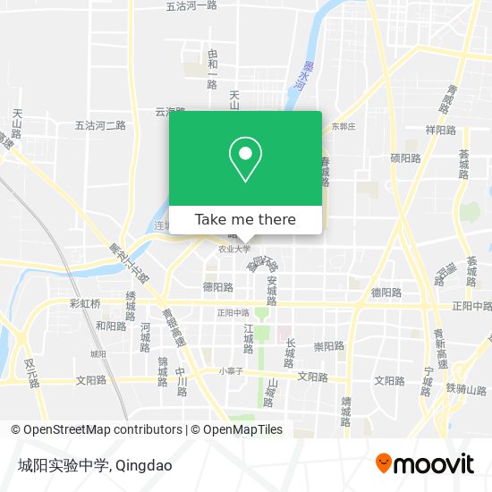 城阳实验中学 map