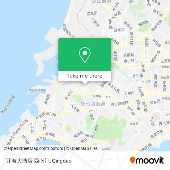 亚海大酒店-西南门 map