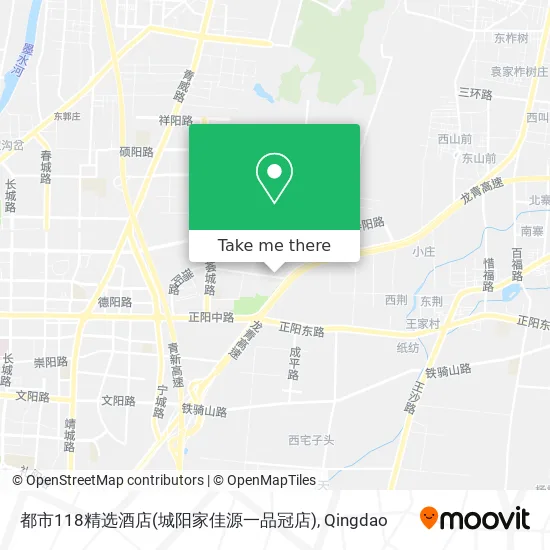 都市118精选酒店(城阳家佳源一品冠店) map
