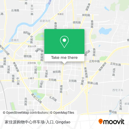 家佳源购物中心停车场-入口 map