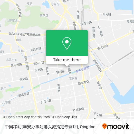 中国移动(辛安办事处港头臧指定专营店) map