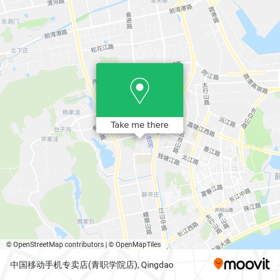中国移动手机专卖店(青职学院店) map