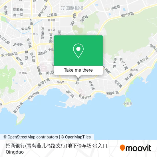 招商银行(青岛燕儿岛路支行)地下停车场-出入口 map