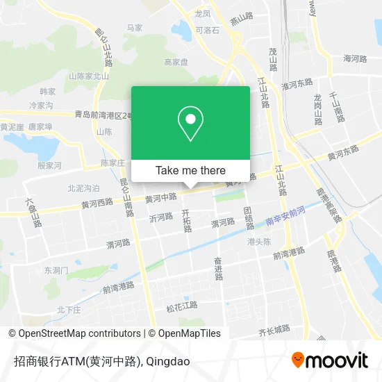 招商银行ATM(黄河中路) map