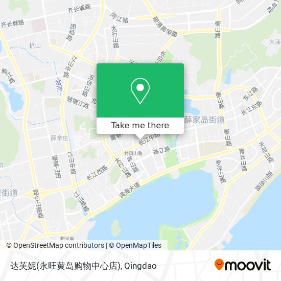 达芙妮(永旺黄岛购物中心店) map