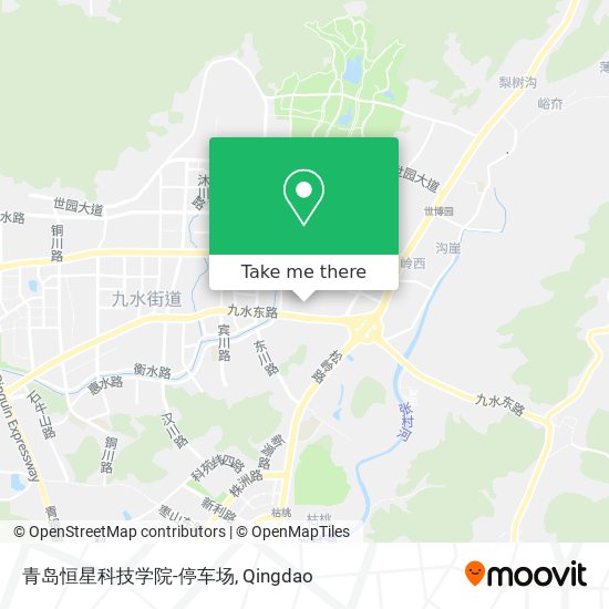 青岛恒星科技学院-停车场 map