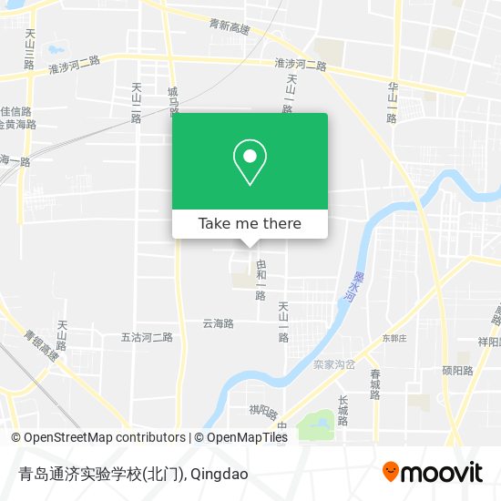 青岛通济实验学校(北门) map