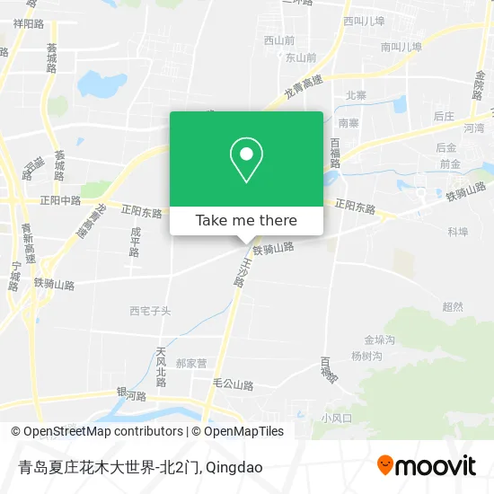 青岛夏庄花木大世界-北2门 map
