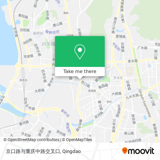 京口路与重庆中路交叉口 map