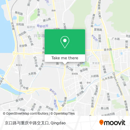 京口路与重庆中路交叉口 map