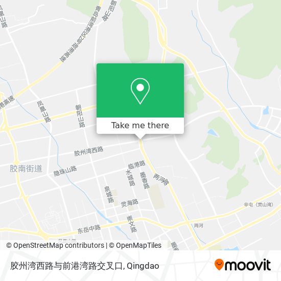 胶州湾西路与前港湾路交叉口 map