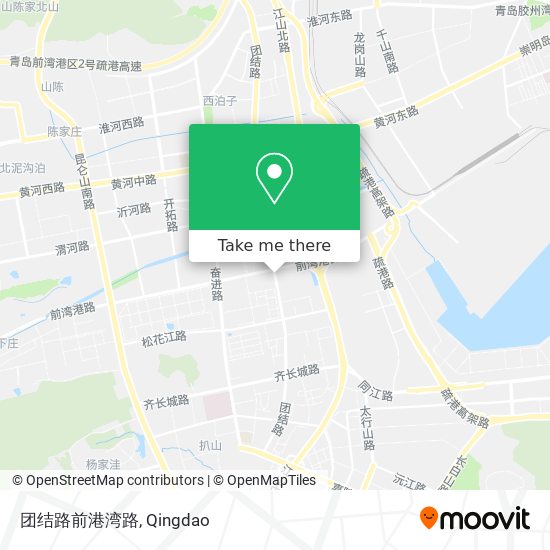 团结路前港湾路 map