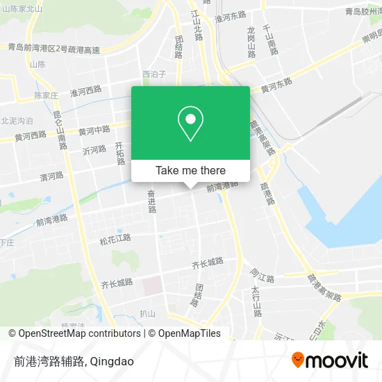 前港湾路辅路 map