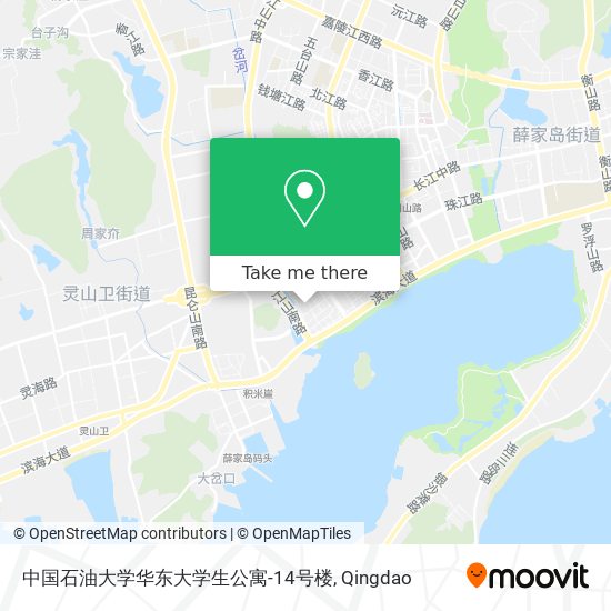 中国石油大学华东大学生公寓-14号楼 map
