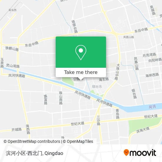 滨河小区-西北门 map