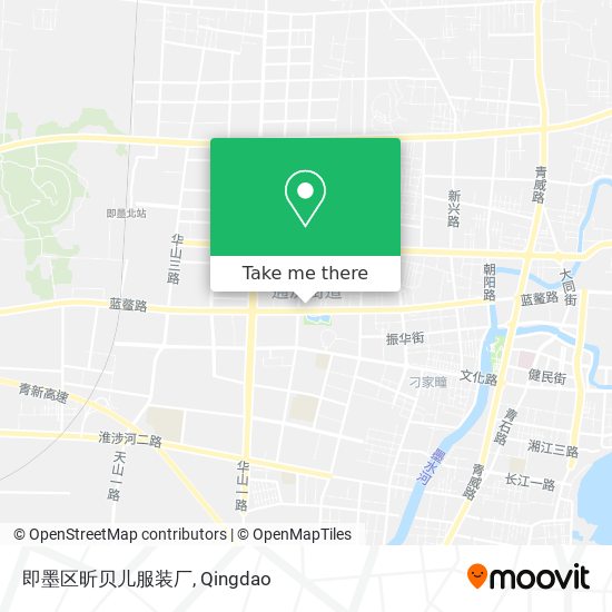 即墨区昕贝儿服装厂 map