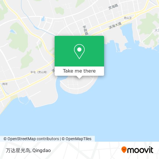万达星光岛 map