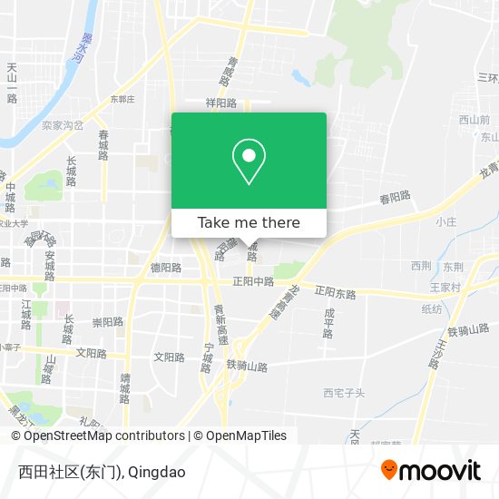 西田社区(东门) map