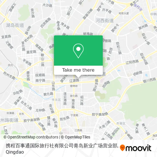 携程百事通国际旅行社有限公司青岛新业广场营业部 map