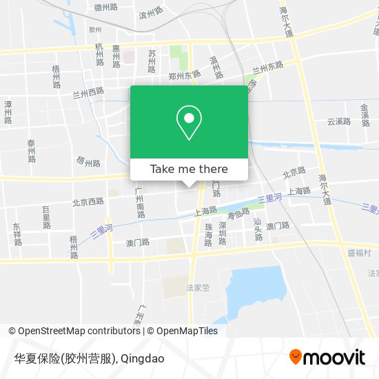 华夏保险(胶州营服) map