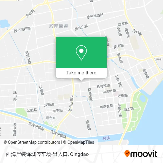 西海岸装饰城停车场-出入口 map