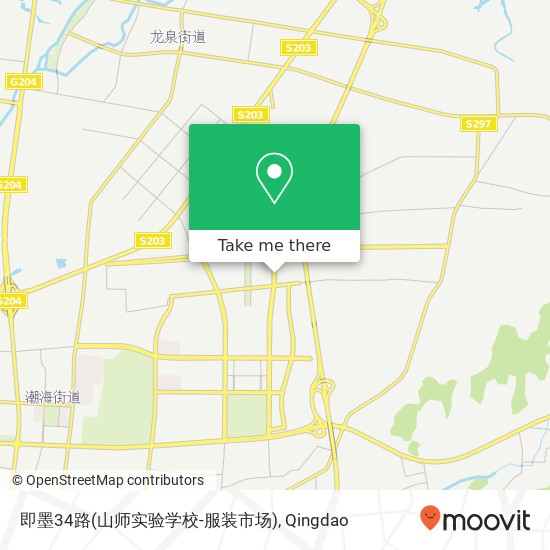 即墨34路(山师实验学校-服装市场) map