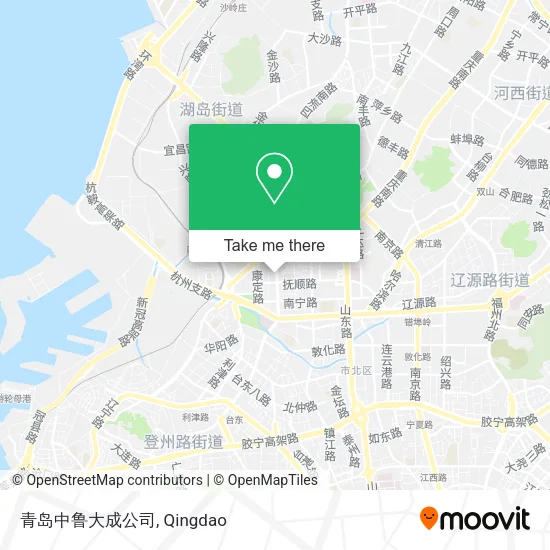 青岛中鲁大成公司 map