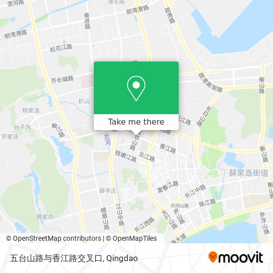 五台山路与香江路交叉口 map