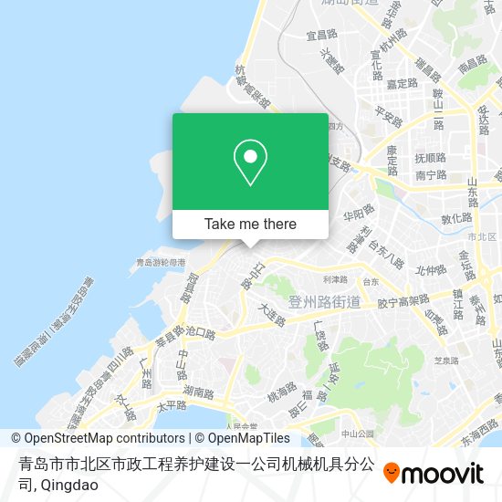 青岛市市北区市政工程养护建设一公司机械机具分公司 map