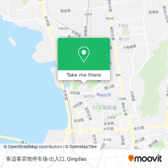 客适客宾馆停车场-出入口 map