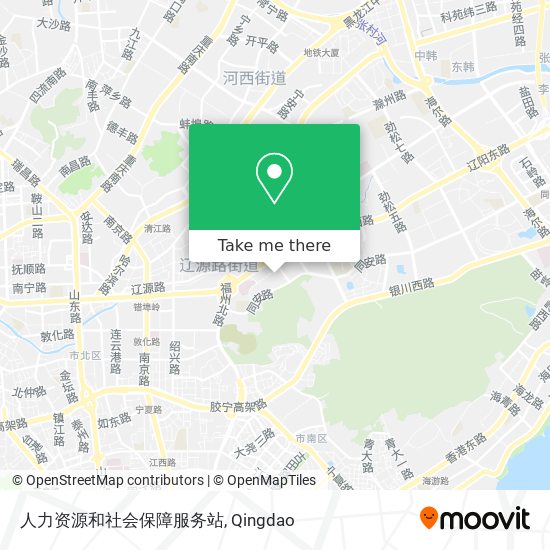 人力资源和社会保障服务站 map