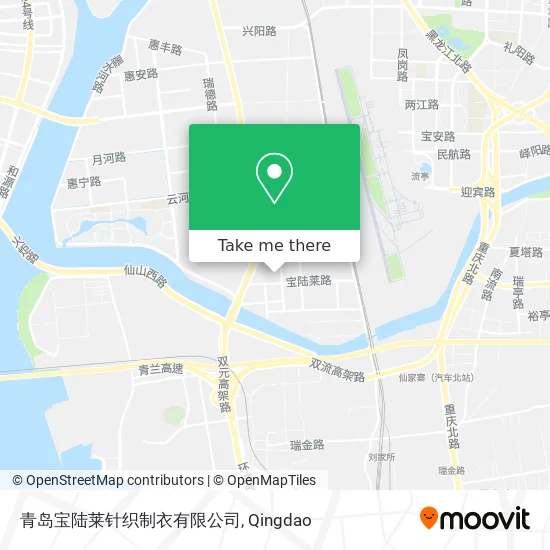 青岛宝陆莱针织制衣有限公司 map