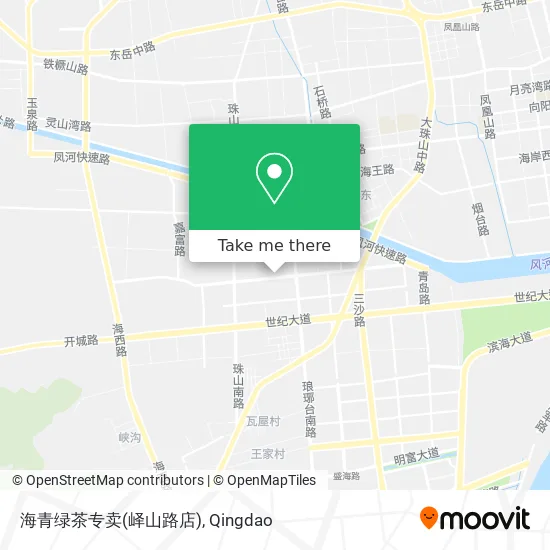 海青绿茶专卖(峄山路店) map
