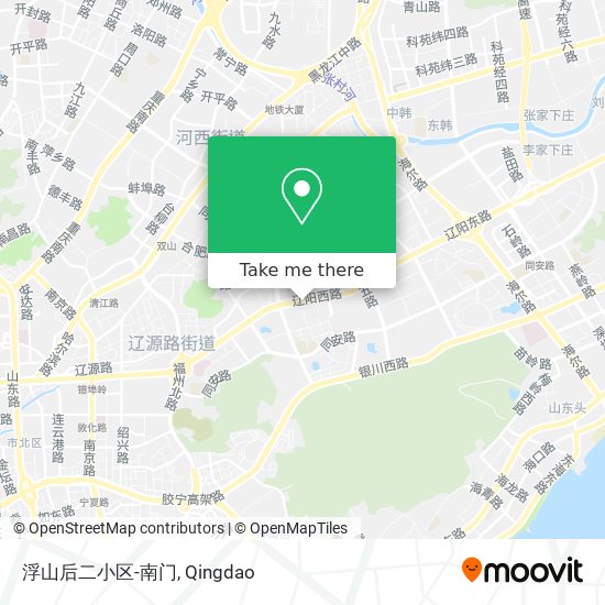 浮山后二小区-南门 map