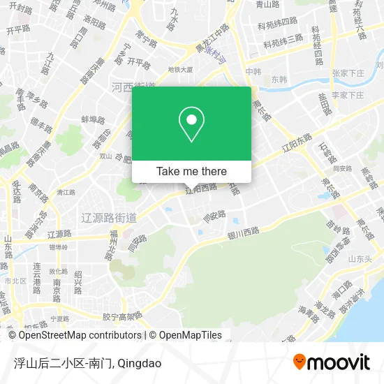 浮山后二小区-南门 map
