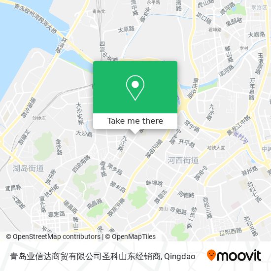 青岛业信达商贸有限公司圣科山东经销商 map