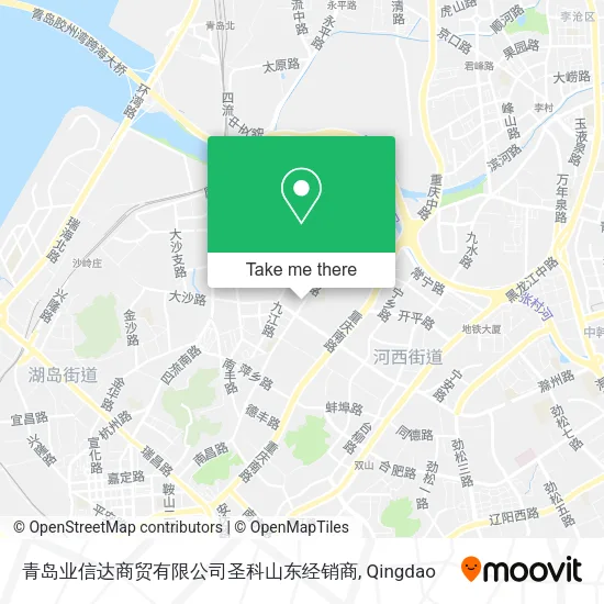 青岛业信达商贸有限公司圣科山东经销商 map