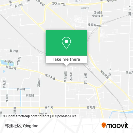 韩洼社区 map