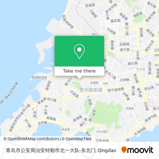 青岛市公安局治安特勤市北一大队-东北门 map