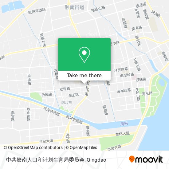 中共胶南人口和计划生育局委员会 map