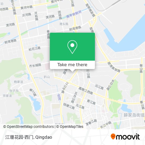 江珊花园-西门 map