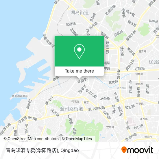 青岛啤酒专卖(华阳路店) map
