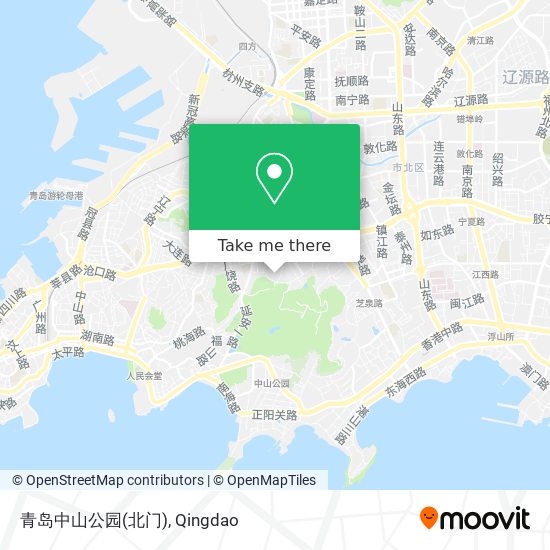 青岛中山公园(北门) map