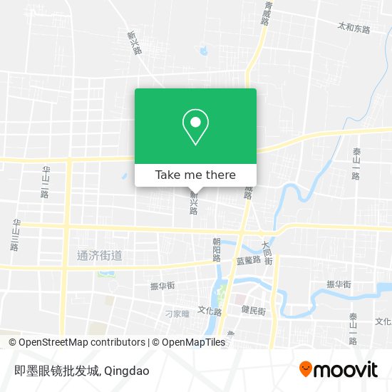 即墨眼镜批发城 map